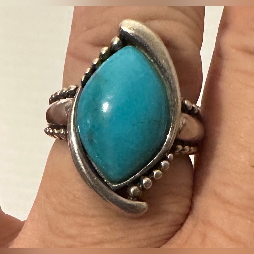 Sterling Silver and Turquoise Ring
